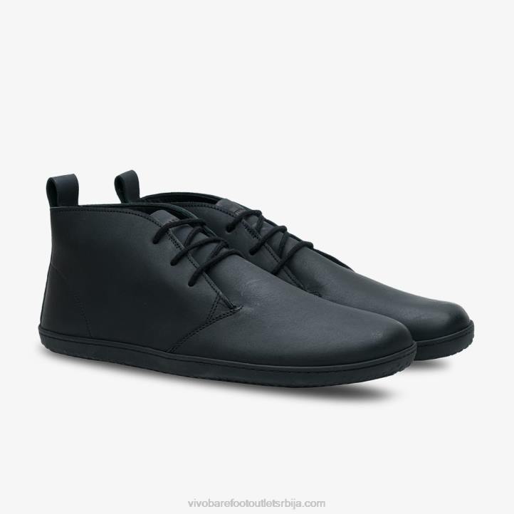 Црна кожа 6BZ8S130 Vivobarefoot гоби иии жене