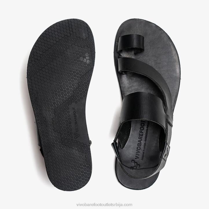 црн 6BZ8S148 Vivobarefoot опанка сандале жене