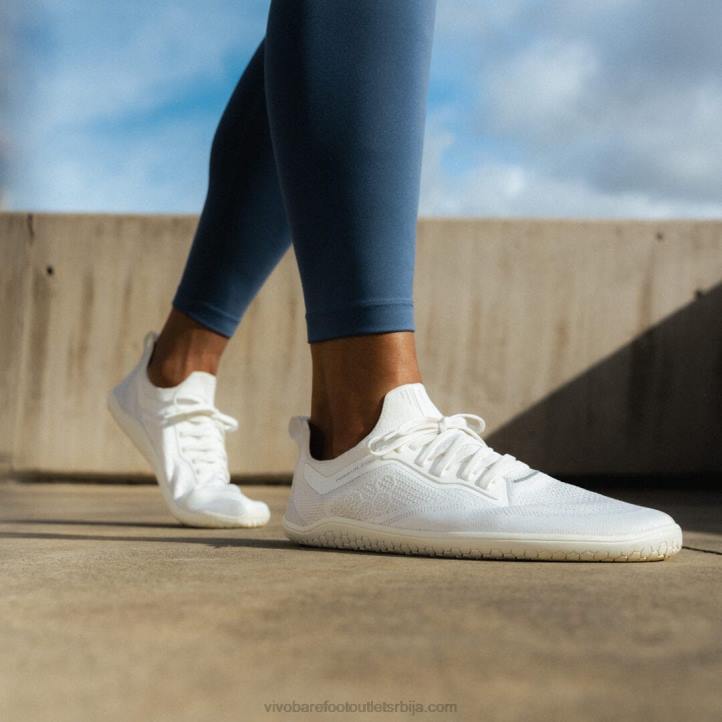 светло бела 6BZ8S85 Vivobarefoot примус лите плетене жене