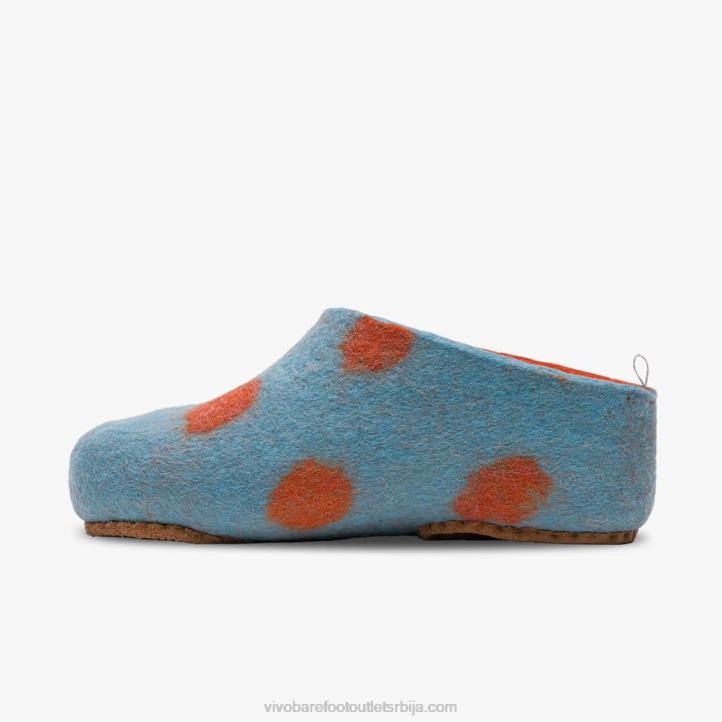 аква наранџаста 6BZ8S225 Vivobarefoot мим филцане папуче деца