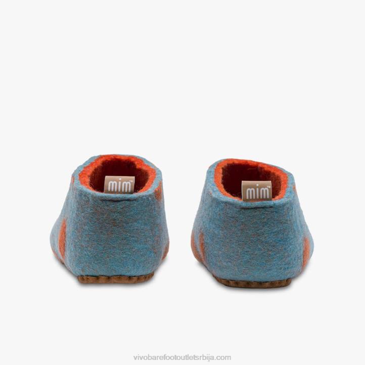 аква наранџаста 6BZ8S225 Vivobarefoot мим филцане папуче деца
