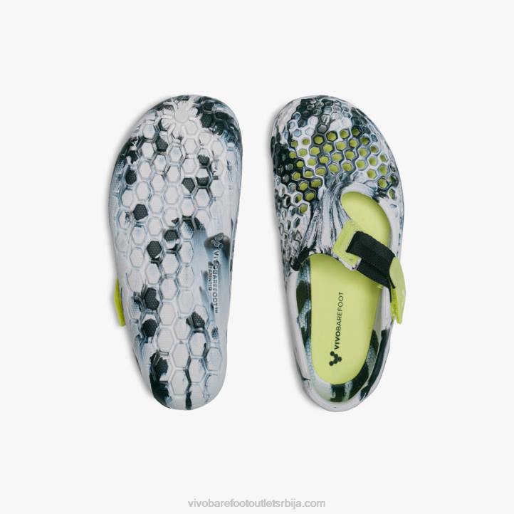опсидијанско-бело 6BZ8S197 Vivobarefoot ултра блоом кидс
