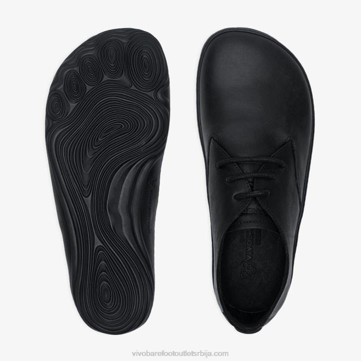 црн 6BZ8S37 Vivobarefoot Аддис Оксфорд мушкарци