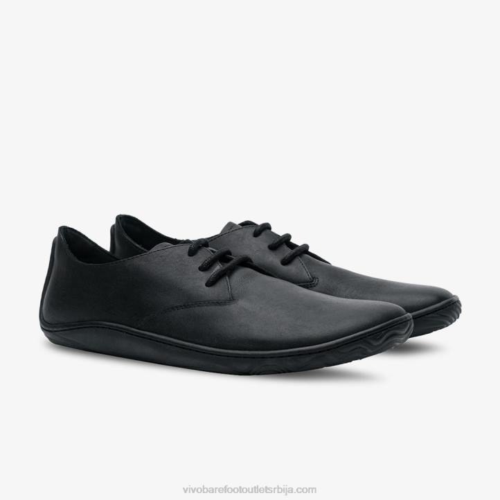 црн 6BZ8S37 Vivobarefoot Аддис Оксфорд мушкарци
