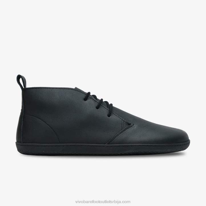 Црна кожа 6BZ8S60 Vivobarefoot гоби иии мен